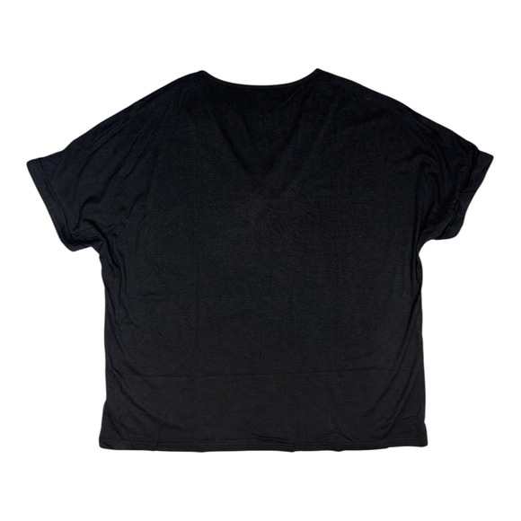 Eymuse 2PCS T Shirts 2XL Short Sleeve V Neck T-shirt Womens Fashion Tops Striped - Picture 4 of 6